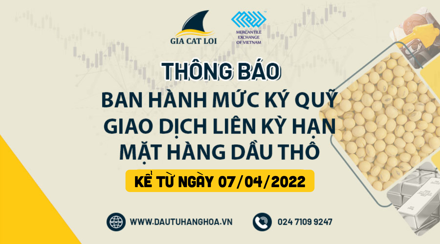 Mức Ký Quỹ Dầu Thô 07/04/2022