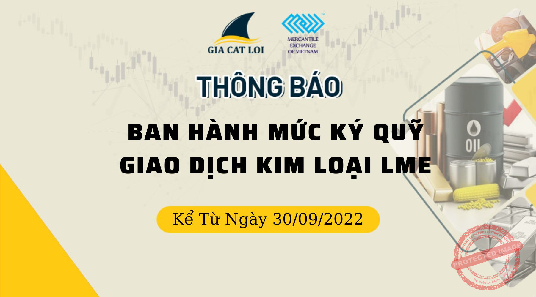 Liên Kỳ Hạn Mặt Hàng Kim Loại LME Ngày 30/09/2022