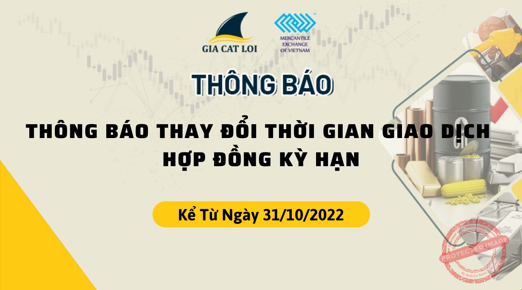 Thay Đổi Thời Gian Giao Dịch Ngày 31/10/2022