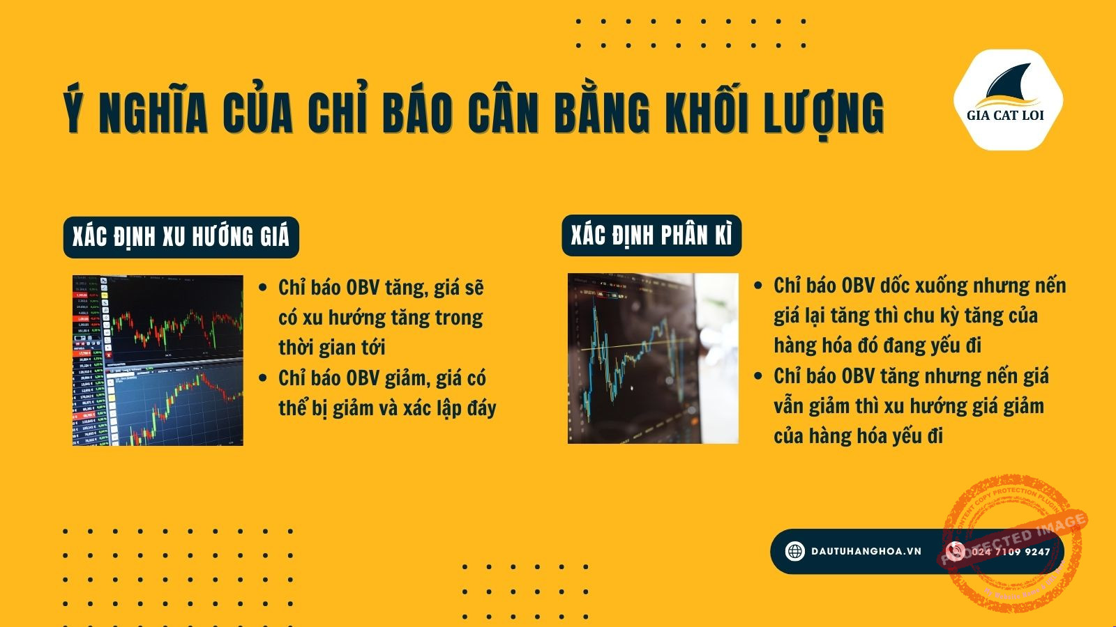 Ỳ nghĩa của chỉ báo cân bằng khối lượng