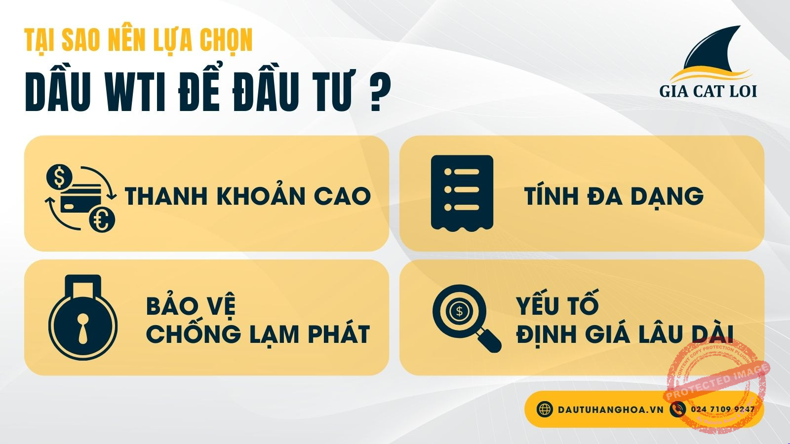 Tại sao nên lựa chọn dầu WTI để đầu tư ?